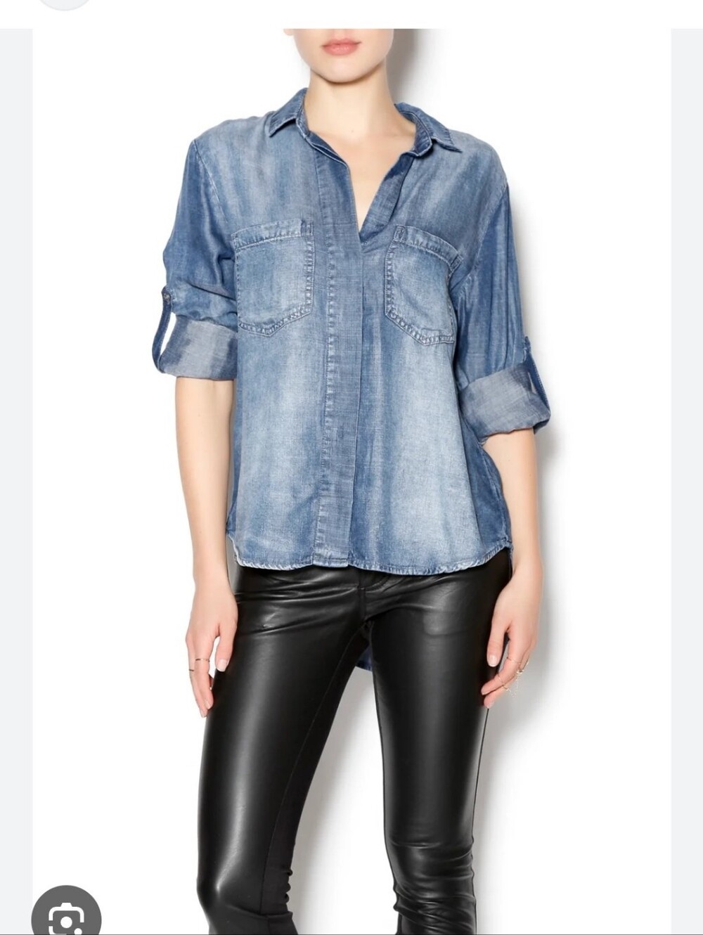 Bella Dahl chambray button down Sz S